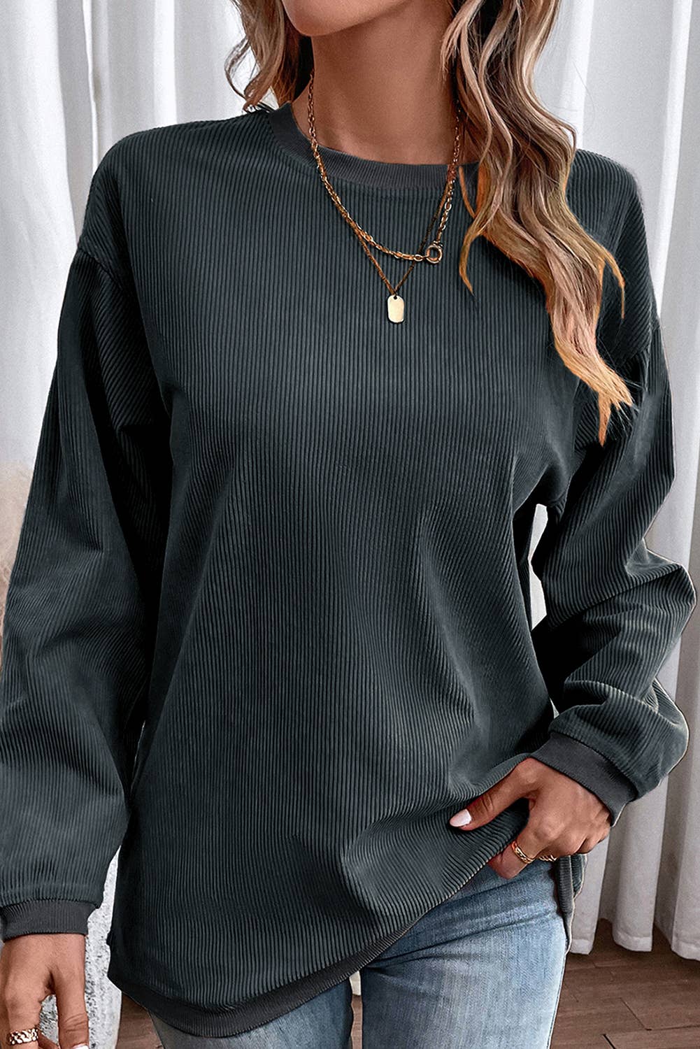 Jolene Corded Sweatshirt