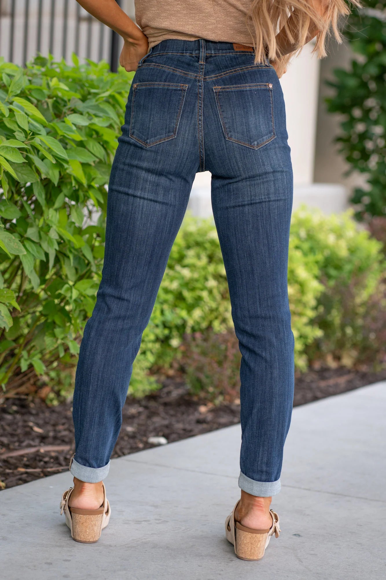 Judy Blue Jeans High Rise Double Cuffed Slim Fit