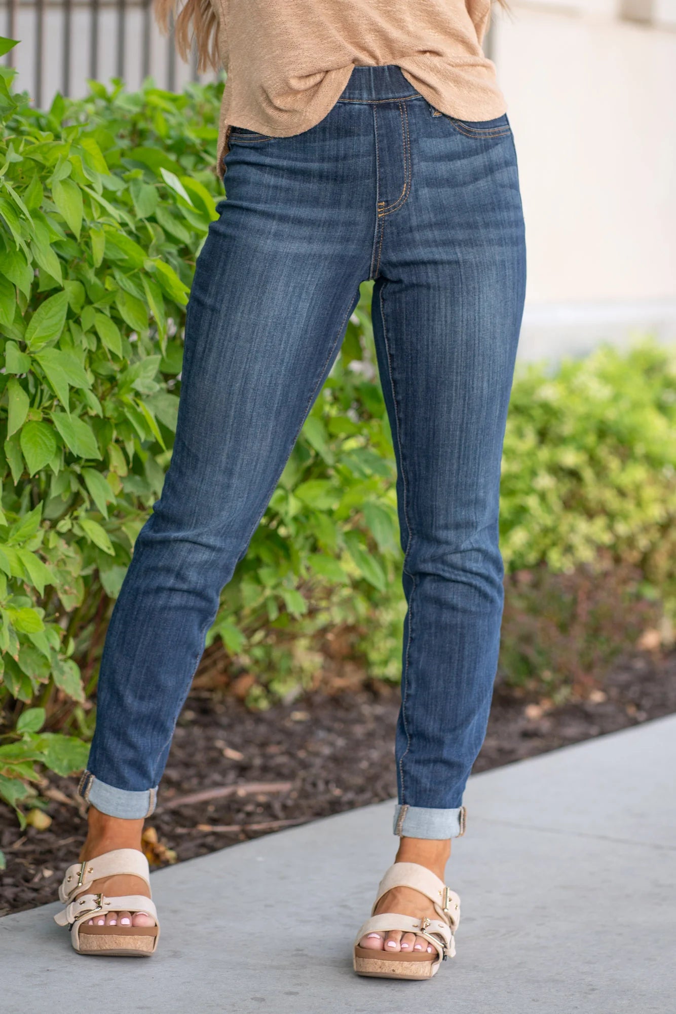 Judy Blue Jeans High Rise Double Cuffed Slim Fit