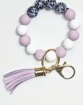 Beaded Keychain with Tassel