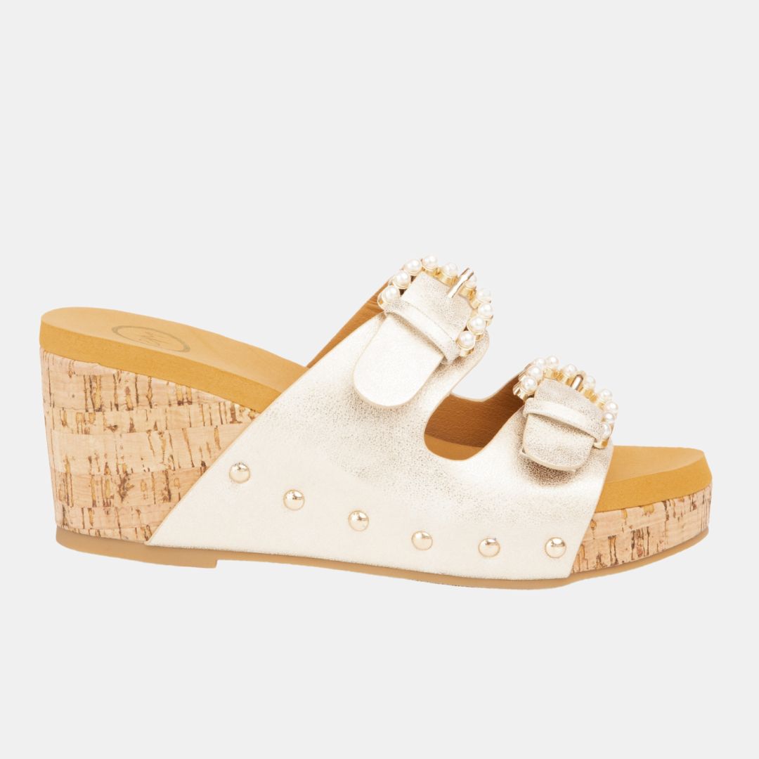 Brianna Pearl Wedge Platform