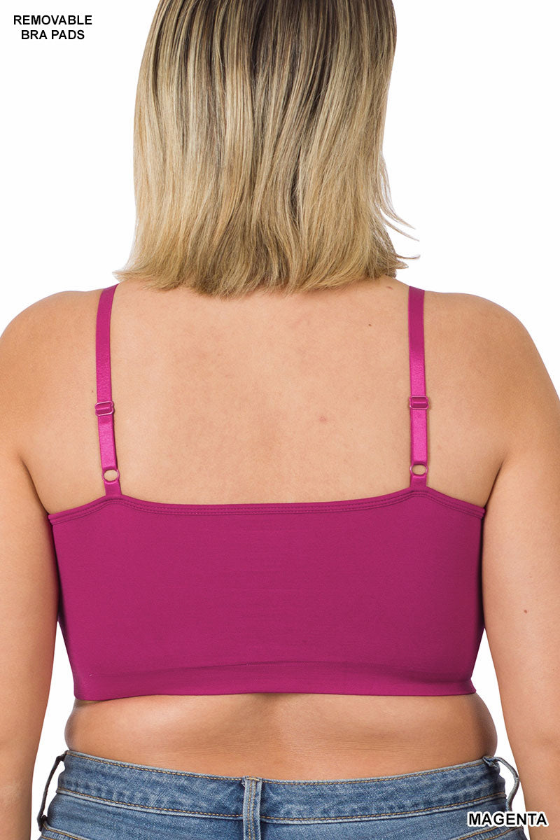 Zenana Front V-Lattice Seamless Bralette