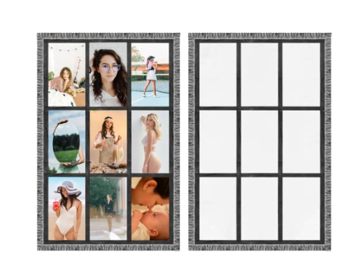 9 Panel Photo Blanket