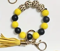 Beaded Keychain with Tassel