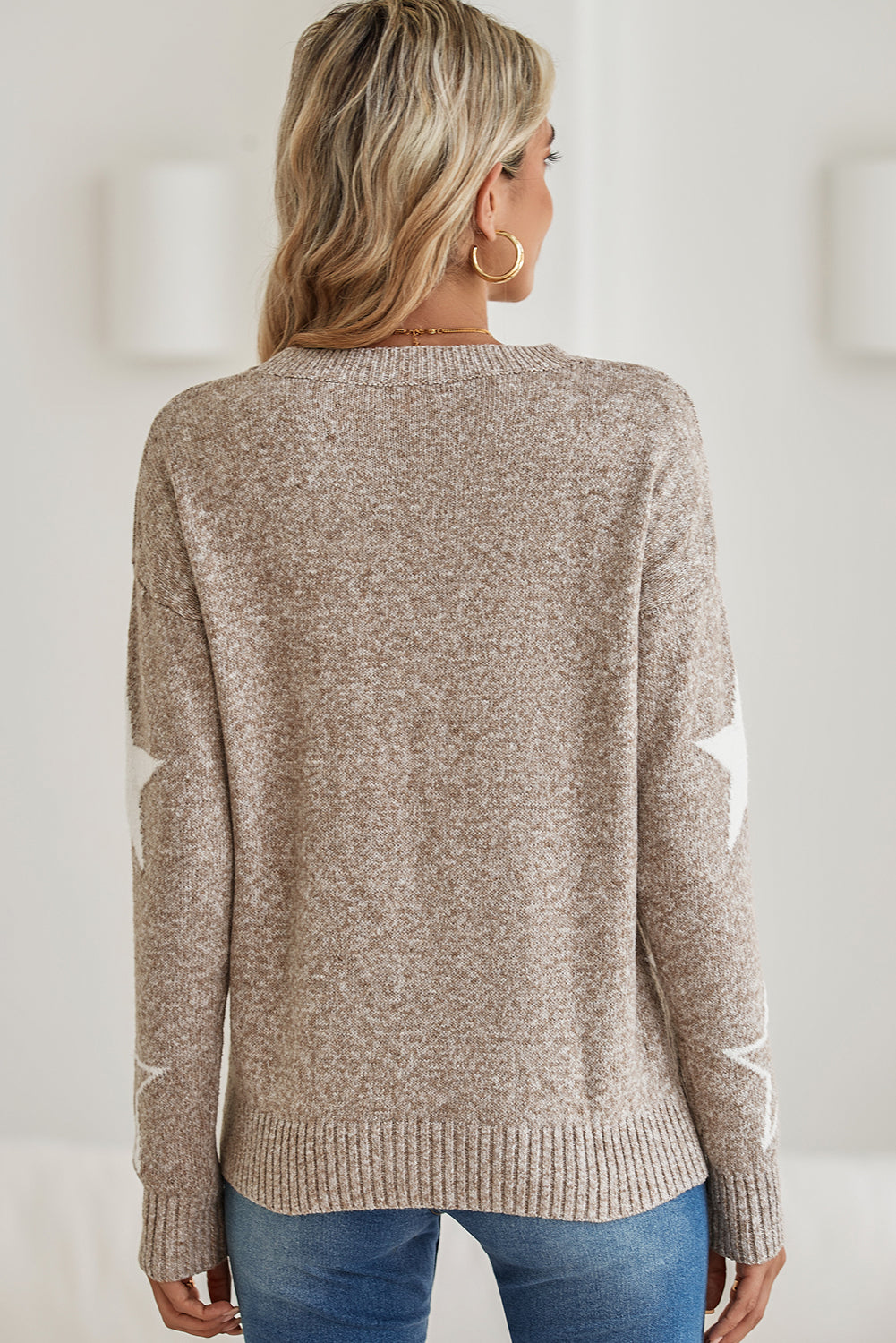 Baby I’m A Star Drop Shoulder Knit Sweater
