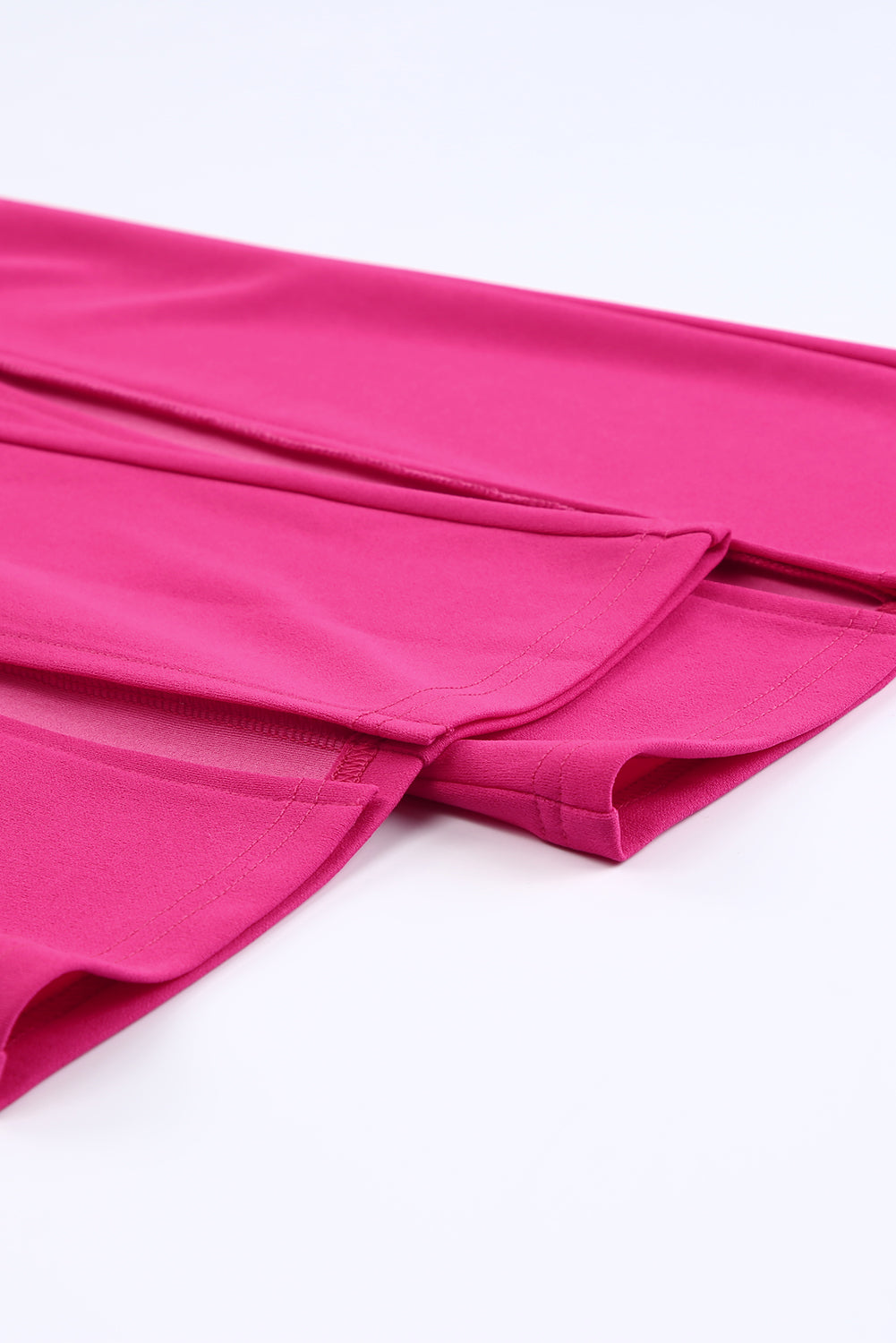 Heather Split Hem High Waist Pants