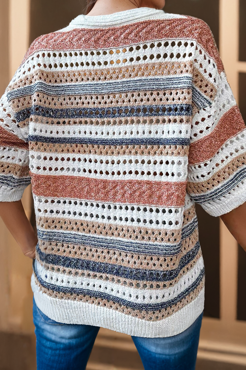 LDC Knitted Half Sleeve Sweater