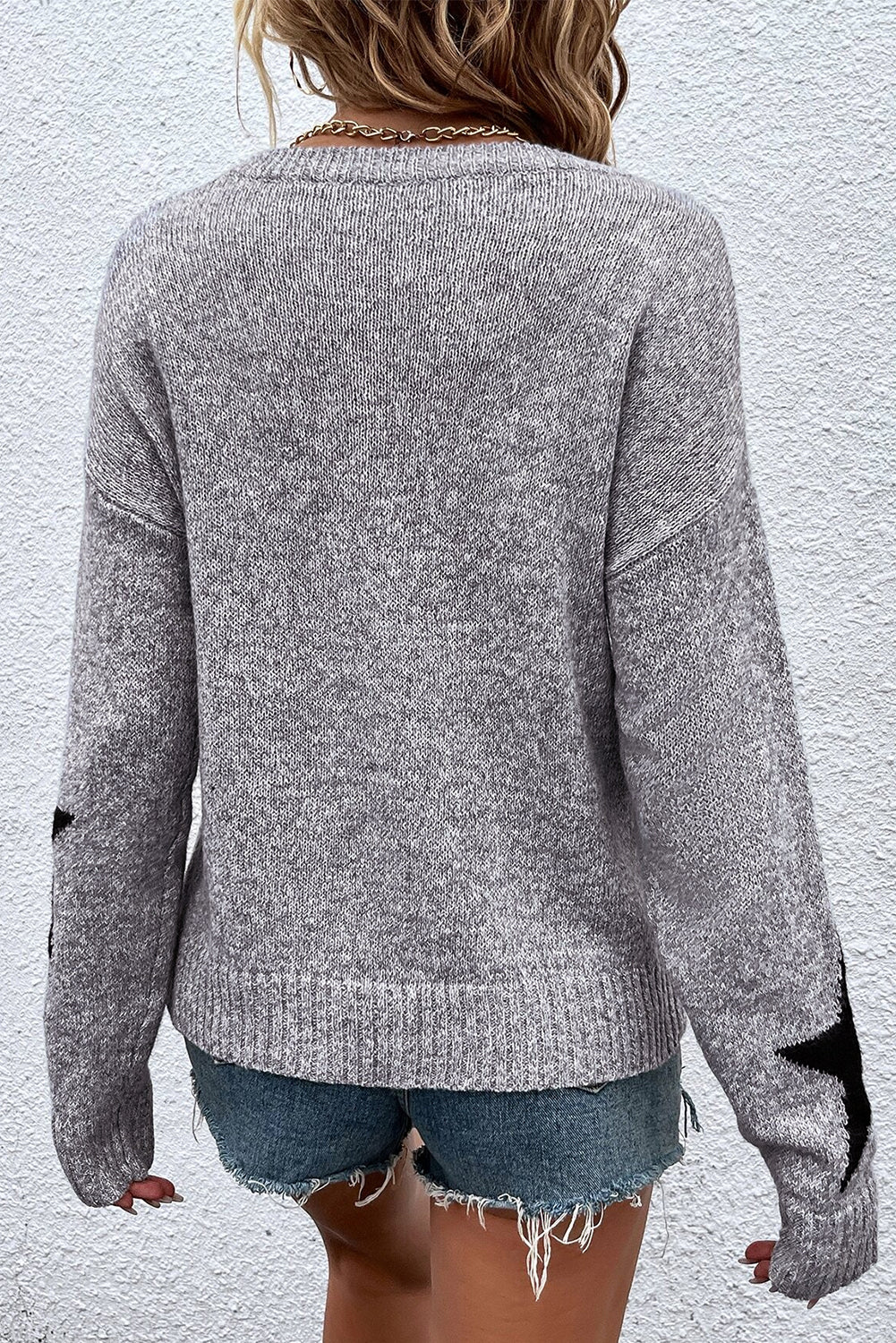 Baby I’m A Star Drop Shoulder Knit Sweater