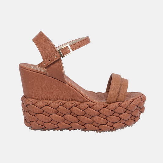 Becca 1 Basket Weave Wedge Sandals