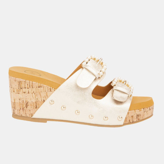 Brianna Pearl Wedge Platform