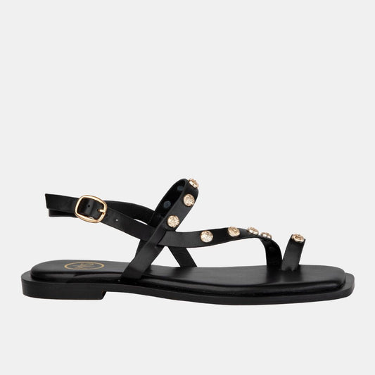 Ava 3 Studded Mule Flat Sandals