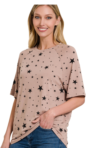 Zenana Ash Mocha Superstars Top