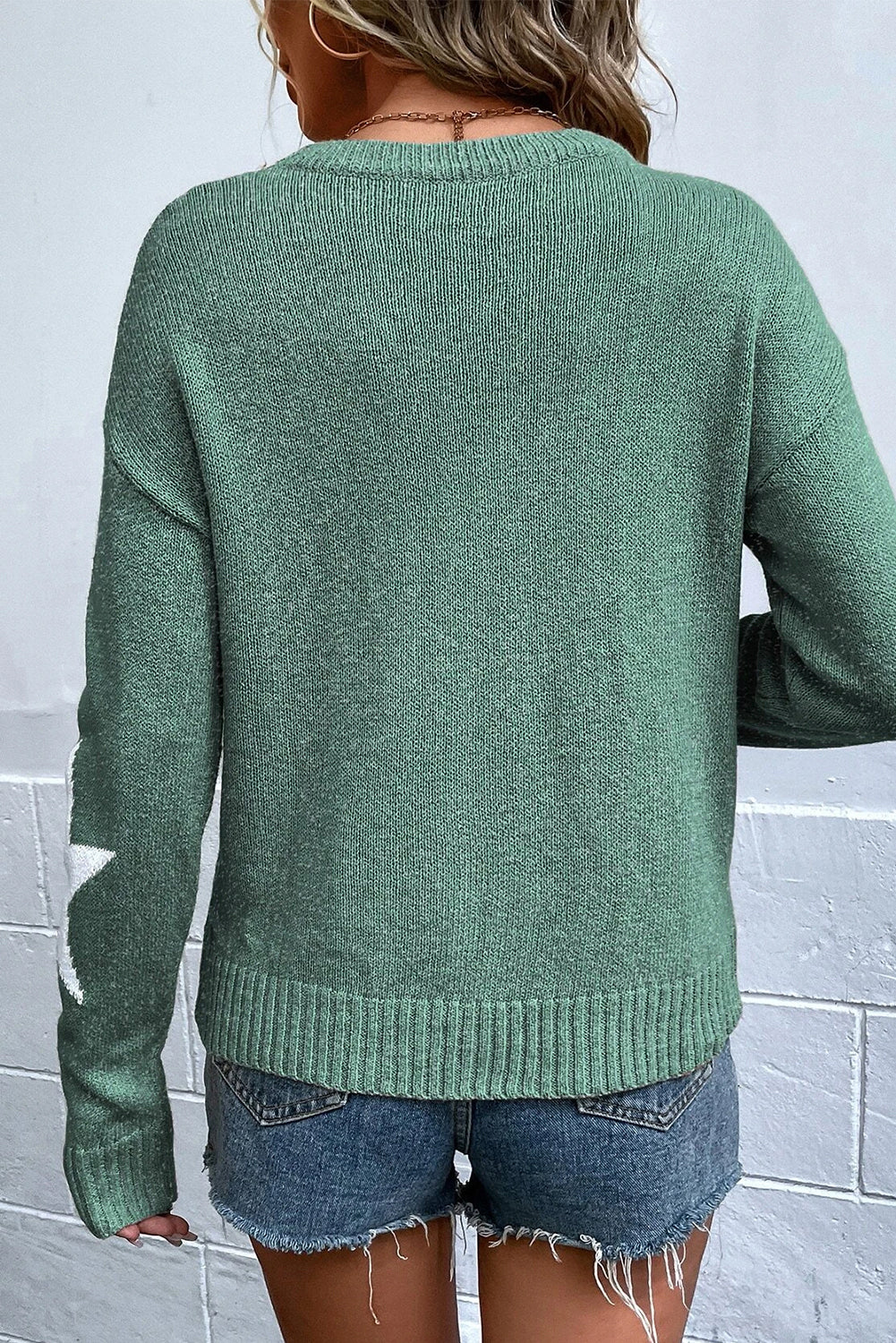 Baby I’m A Star Drop Shoulder Knit Sweater